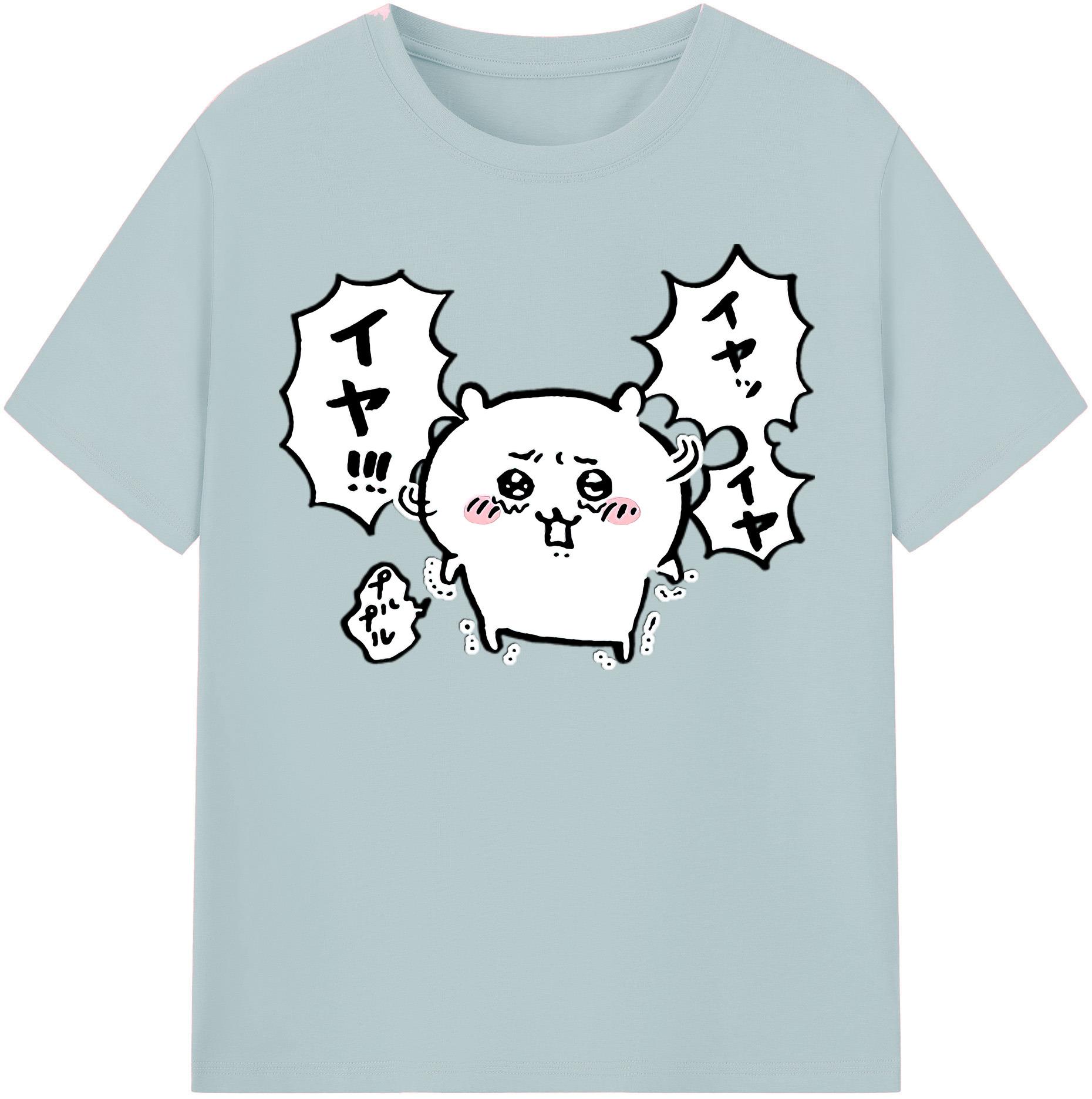 （画像用） ちいかわ ちいかわ Chii-kawa chiikawa 綿100％半袖Tシャツ（フロントプリント）